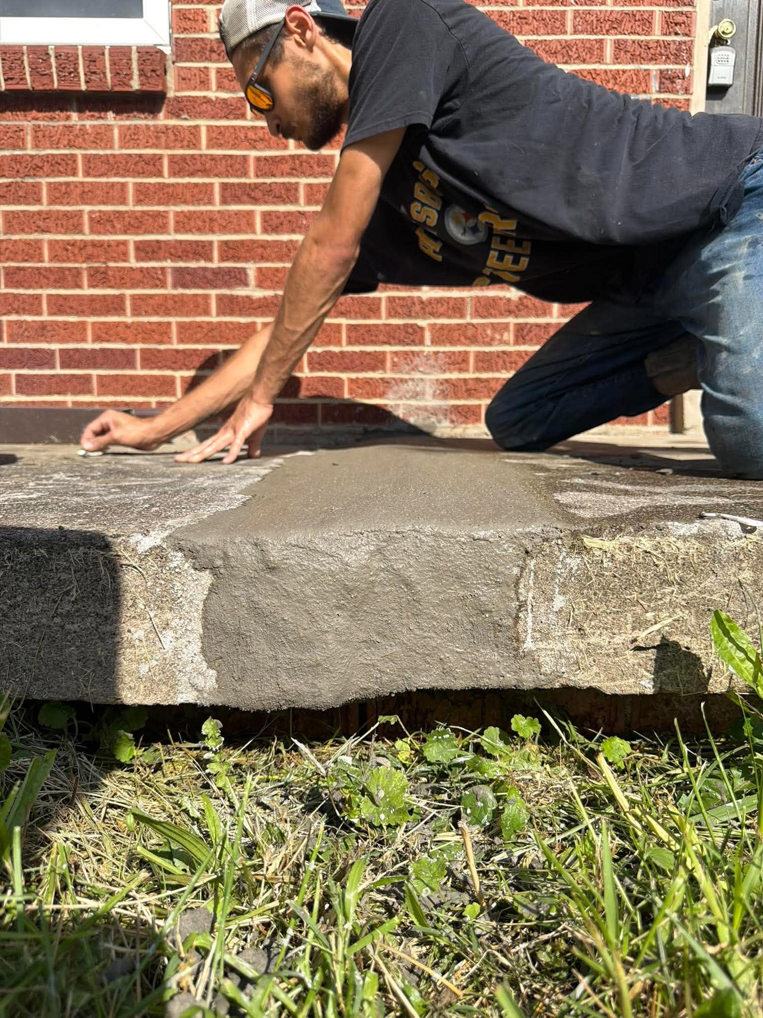 Concrete step repair